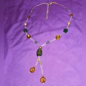 Gold and Green  Necklace